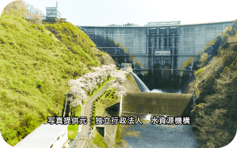 張市内に立地する水力発電「青蓮寺水力発電所」