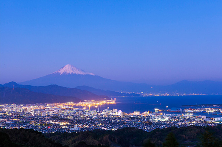 ホテルからの富士山の写真