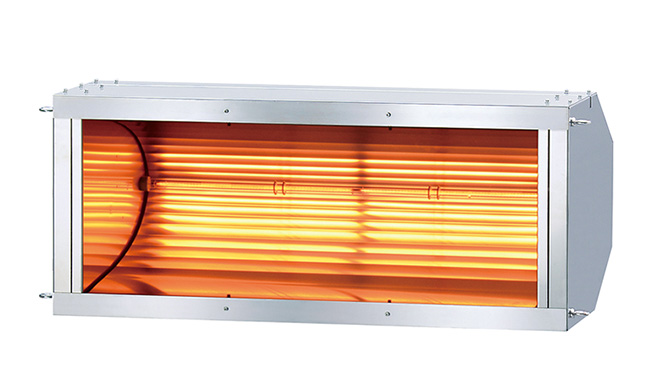 赤外線ランプヒータ式工場用暖房器