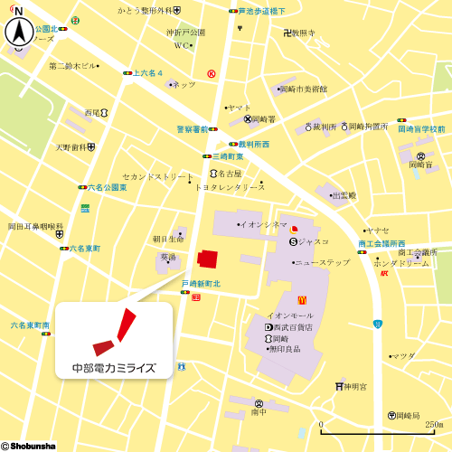 岡崎支店地図